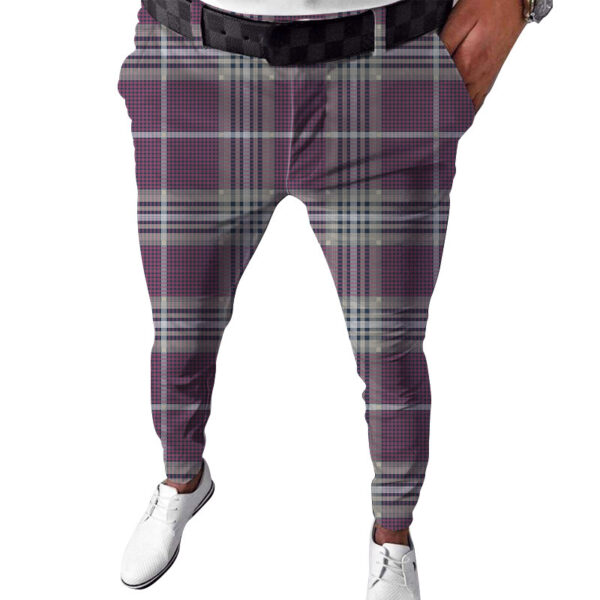 Men's Plaid Printed Casual Pants - Image 7
