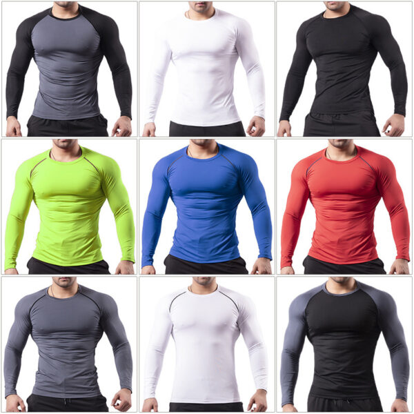Fitness Clothing Men's High Elastic Breathability Quick Drying Clothes - Image 4