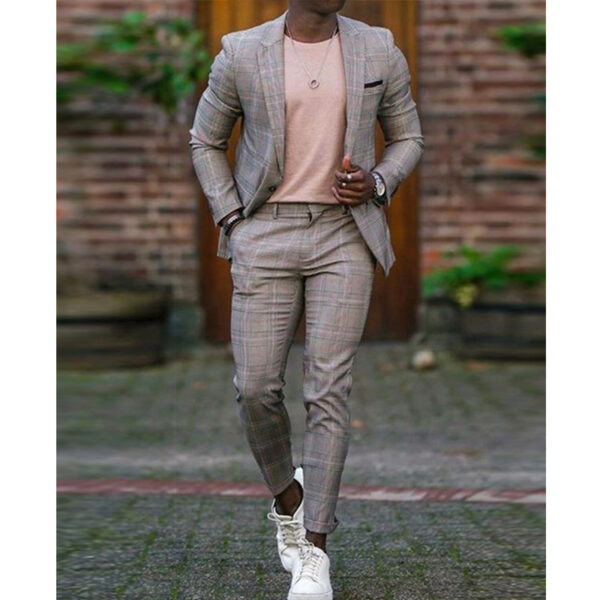Two-piece Digital Printing Suit With Two Buttons Suit - Image 9