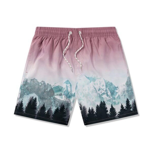 New Men's Beach Print Loose Shorts - Image 10