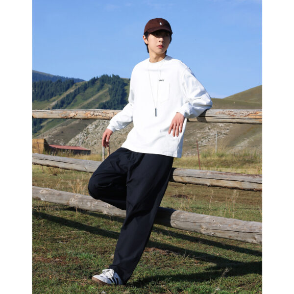 Loose Niche Drape All-match Work Trousers - Image 4
