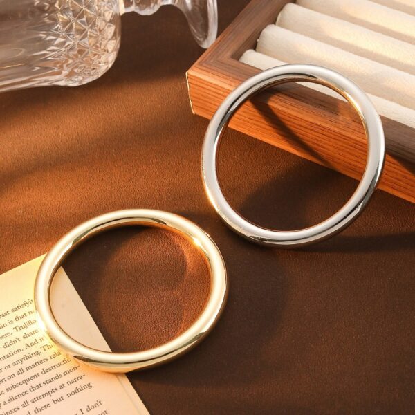 Electroplated CCB Simple Bracelet Cylindrical Three-dimensional Bracelet For Women - Image 6