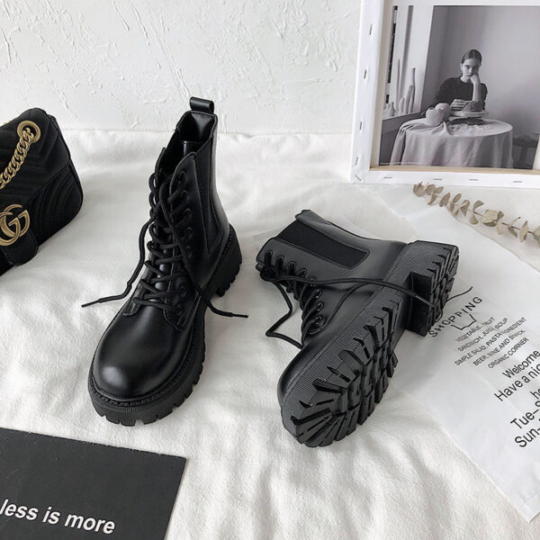 Internet Celebrity Thin Martin Booties Female Fashion - Image 3