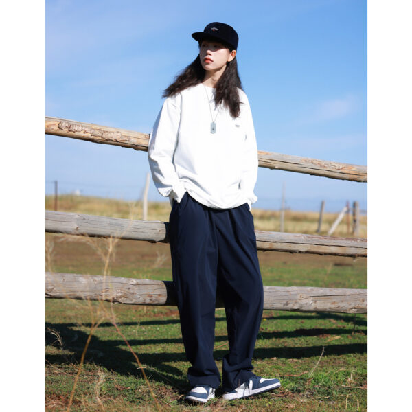 Loose Niche Drape All-match Work Trousers - Image 7