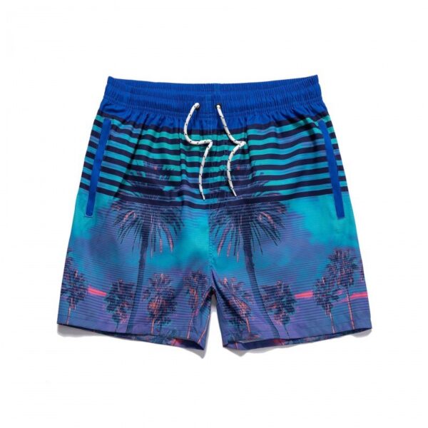 New Men's Beach Print Loose Shorts - Image 5