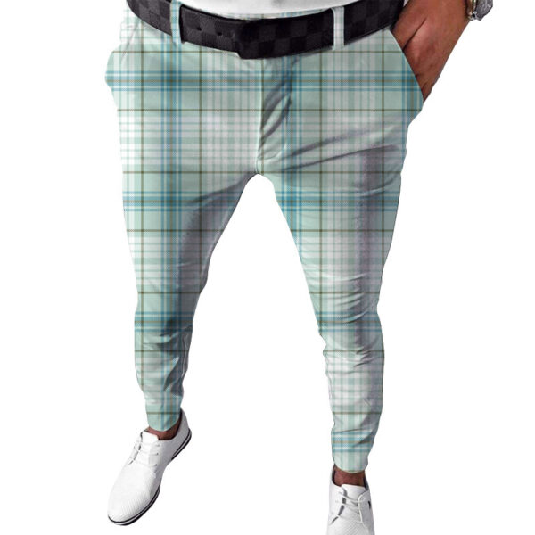 Men's Plaid Printed Casual Pants - Image 2