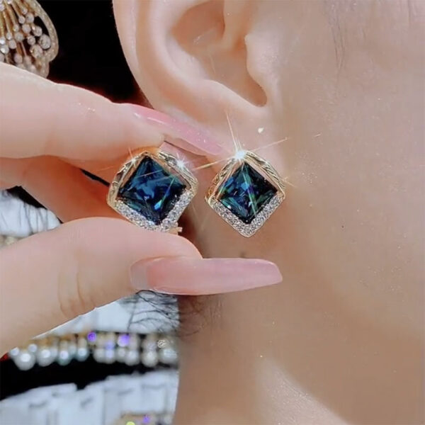 Design Geometric Square Earrings Elegant Women - Image 6