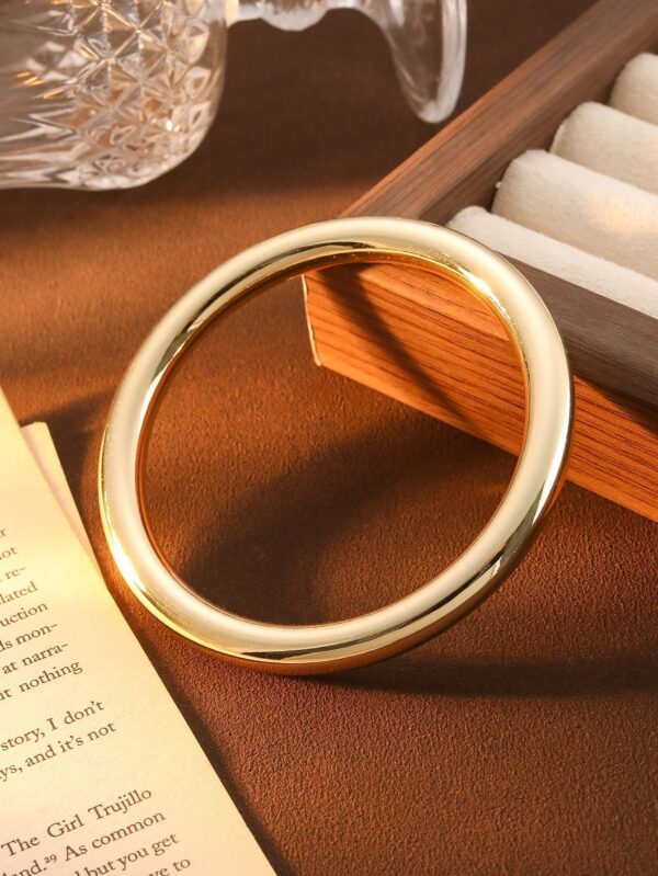 Electroplated CCB Simple Bracelet Cylindrical Three-dimensional Bracelet For Women - Image 3