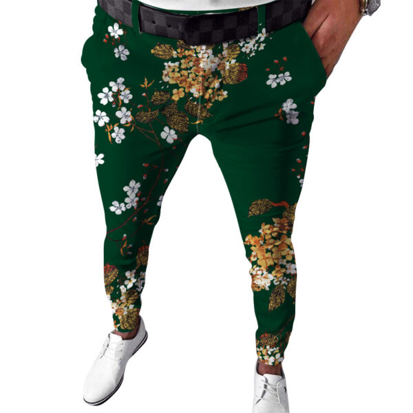 Men's Plaid Printed Casual Pants - Image 4